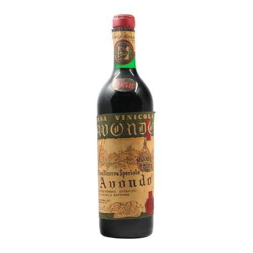 VINO RISERVA SPECIALE 1958 CASA VINICOLA AVONDO Grandi Bottiglie
