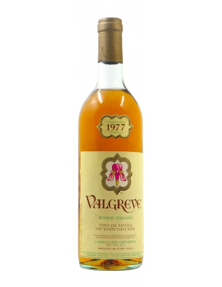 BIANCO TOSCANO VALGREVE 1977 CASTELLI DEL GREVEPESA Grandi Bottiglie