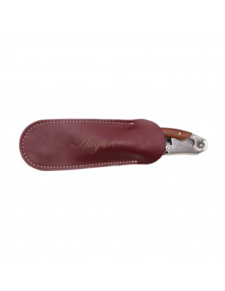 Custodia cavatappi personalizzato in pelle - blues WINE ATTACH Grandi Bottiglie