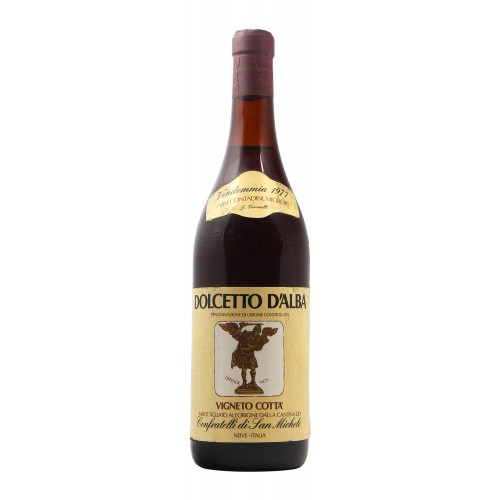 DOLCETTO VIGNETO COTTA' 1977 CONFRATELLI DI SAN MICHELE Grandi Bottiglie
