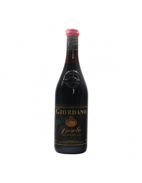 BAROLO 1981 GIORDANO Grandi Bottiglie