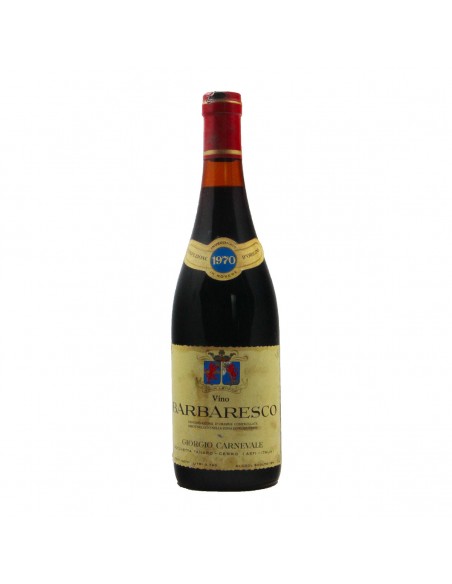 BARBARESCO 1970 GIORGIO CARNEVALE Grandi Bottiglie