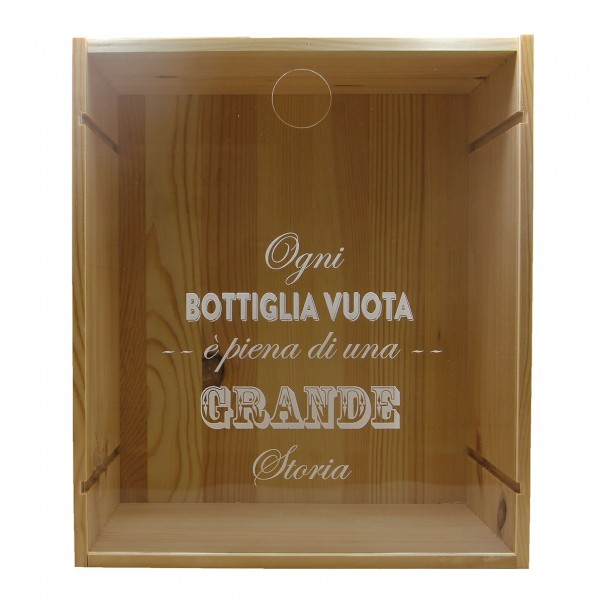 Espositore teca per tappi sughero - my cork case natural WINE ATTACH Grandi Bottiglie
