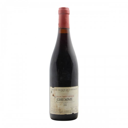 GHEMME COLLIS BRECLEMAE 1981 ANTICHI VIGNETI DI CANTALUPO Grandi Bottiglie