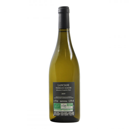 BOTTIGLIA VINO PERSONALIZZATA IGT MARCHE TREBBIANO 2019 AZIENDA AGRICOLA LANCIANI RETRO