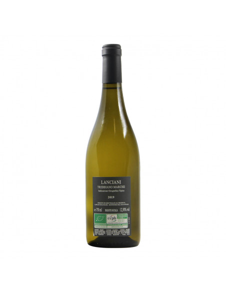 BOTTIGLIA VINO PERSONALIZZATA IGT MARCHE TREBBIANO 2019 AZIENDA AGRICOLA LANCIANI RETRO