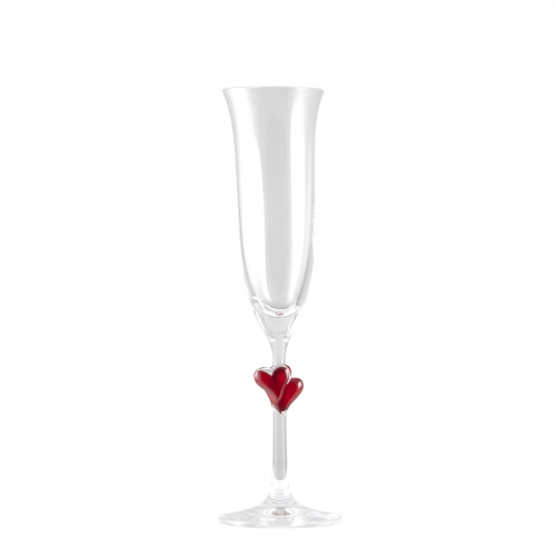 AMOUR COPPIA FLUTE ROSSO PERSONALIZZATI