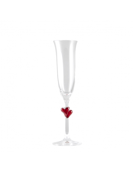 AMOUR COPPIA FLUTE ROSSO PERSONALIZZATI