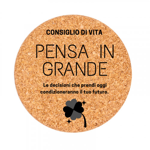 sottobicchieri sughero personalizzati