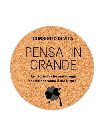 sottobicchieri sughero personalizzati