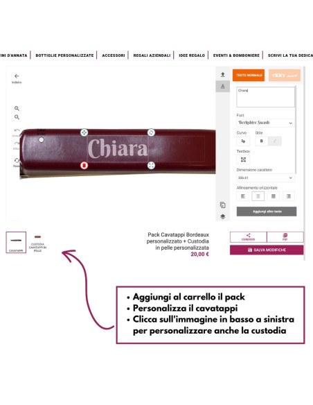 Istruzioni personalizzazione