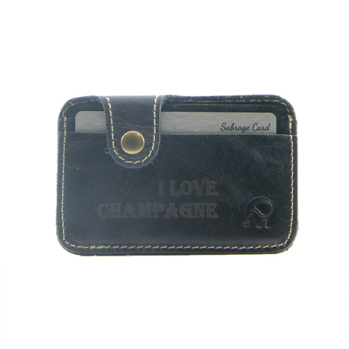 CUSTODIA IN PELLE PER SABRAGE CARD