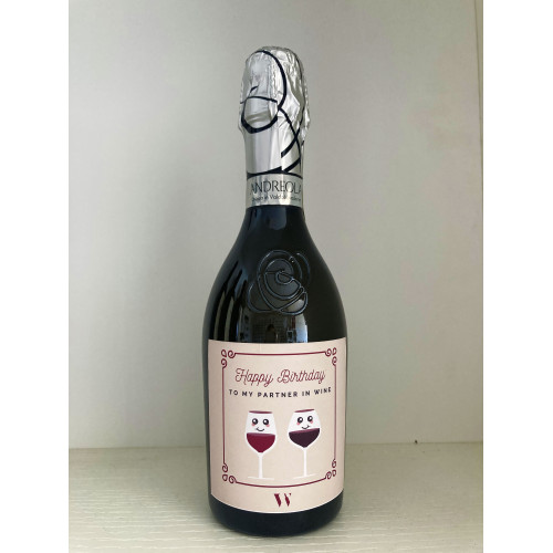 BOTTIGLIA VINO PERSONALIZZATA 375 ML PROSECCO VALDOBBIADENE DIRUPO BRUT 2021 ANDREOLA