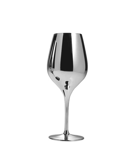 CALICE DA VINO ARGENTATO A SPECCHIO
