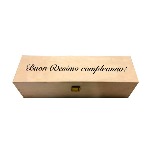 Cassetta in legno per vino personalizzata per bottiglia magnum