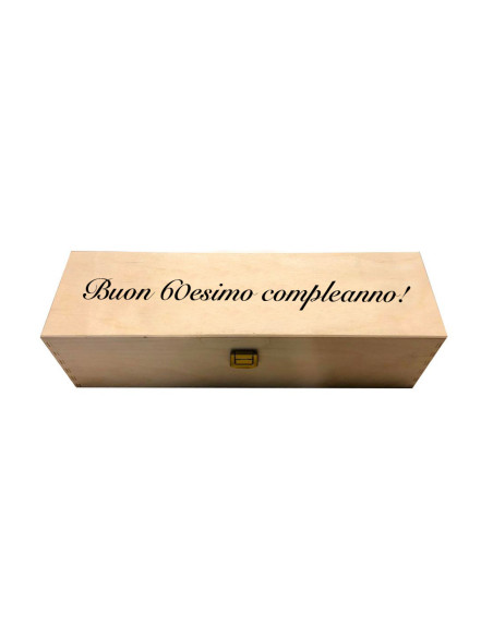 Cassetta in legno per vino personalizzata doppio Magnum Ilva