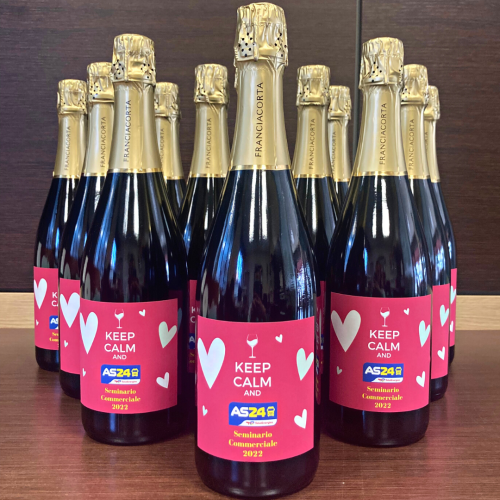 Bottiglia spumante personalizzata: Franciacorta Brut, crea l'etichetta!