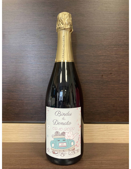 Bottiglia spumante personalizzata: Franciacorta Brut, crea l'etichetta!