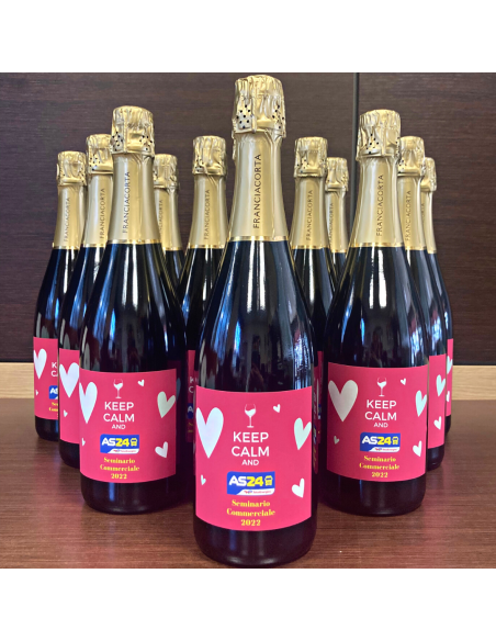 BOTTIGLIA VINO PERSONALIZZATA FRANCIACORTA EXTRA BRUT NV COLA BATTISTA
