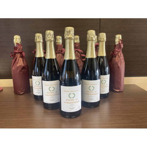 BOTTIGLIA VINO PERSONALIZZATA FRANCIACORTA EXTRA BRUT NV COLA BATTISTA
