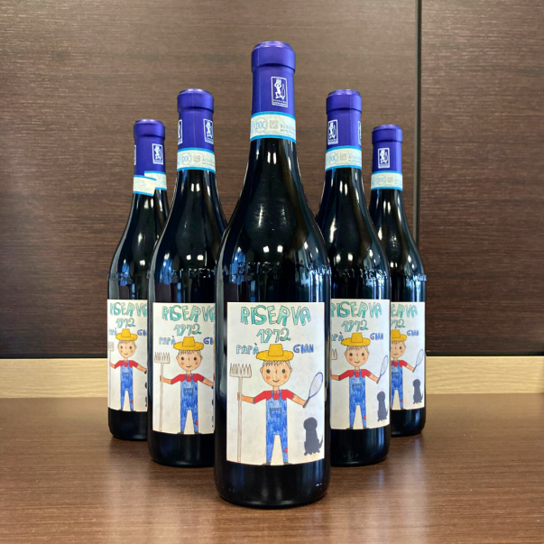 BOTTIGLIA VINO PERSONALIZZATA VINO BIANCO ARDI ADRIANO MARCO E VITTORIO