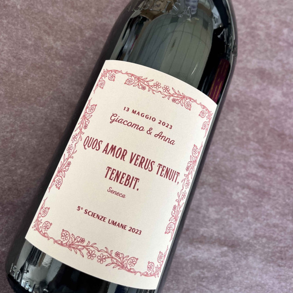 BOTTIGLIA VINO PERSONALIZZATA BAROLO MAGNUM 2018 SORDO GIOVANNI