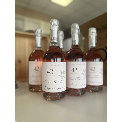 BOTTIGLIA VINO PERSONALIZZATA VINO SPUMANTE ROSE EXTRA DRY BOLLE ANDREOLA