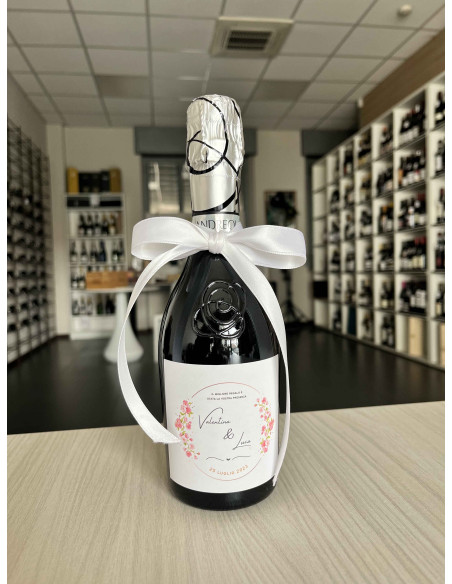 BOTTIGLIA VINO PERSONALIZZATA 375 ML PROSECCO VALDOBBIADENE DIRUPO BRUT 2021 ANDREOLA