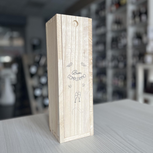CASSETTINA IN LEGNO PER BOTTIGLIE PICCOLE PERSONALIZZABILE