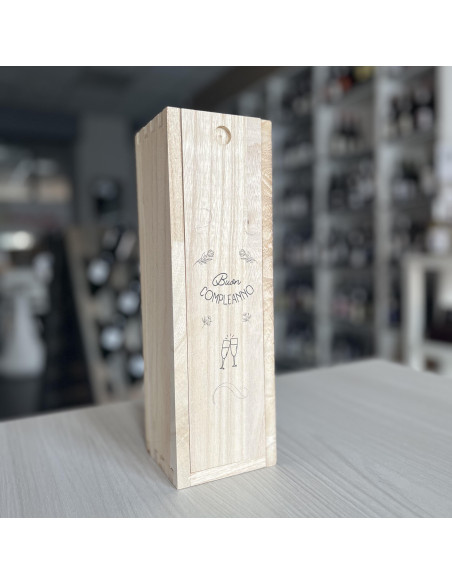 CASSETTINA IN LEGNO PER BOTTIGLIE PICCOLE PERSONALIZZABILE