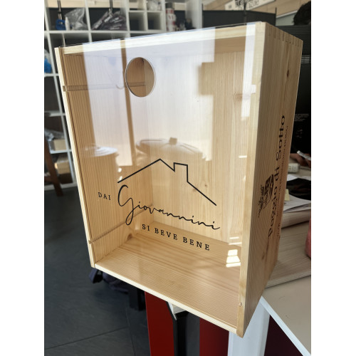 Espositore teca per tappi sughero - my cork case natural