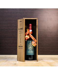 Bottiglia vino personalizzata Nebbiolo con cassetta