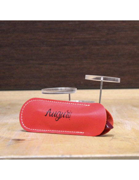 CONFEZIONE REGALO CAVATAPPI BORDEAUX E CUSTODIA PERSONALIZZATI