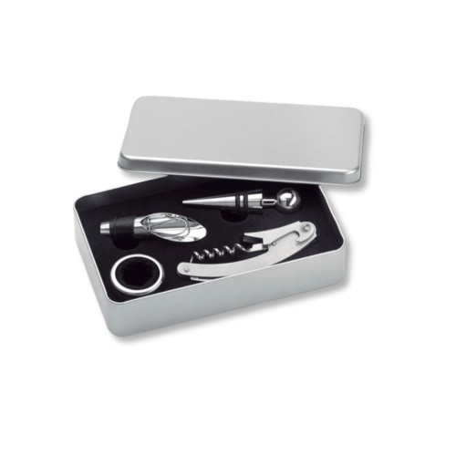 SET 4 PEZZI ACCESSORI VINO PERSONALIZZATO - WINORY