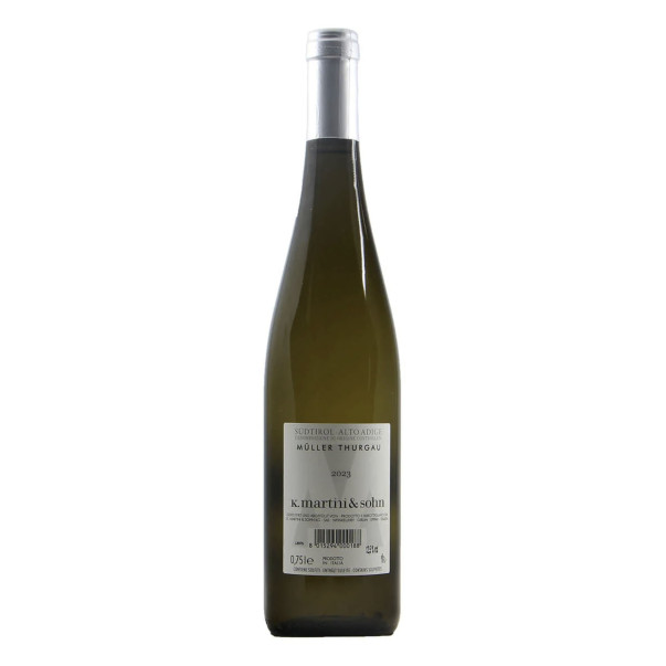 BOTTIGLIA VINO PERSONALIZZATA MULLER THURGAU 2023 MARTINI & SOHN