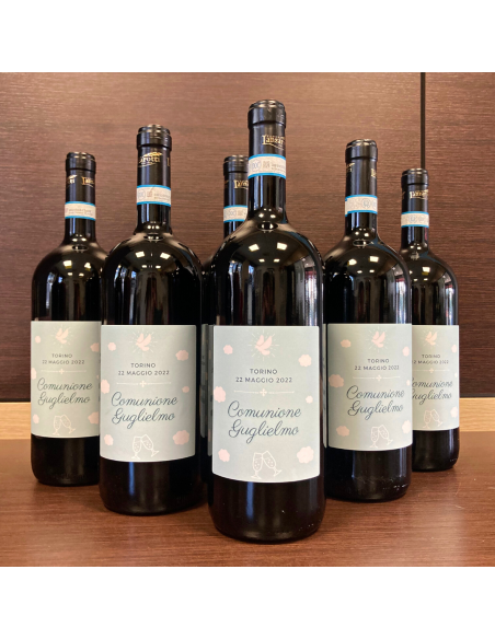 BOTTIGLIA VINO PERSONALIZZATA BARBERA D'ALBA MAGNUM 2022 LANZAROTTI