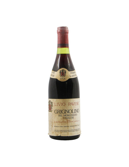 GRIGNOLINO DEL MONFERRATO CASALESE 1974 PAVESE LIVIO