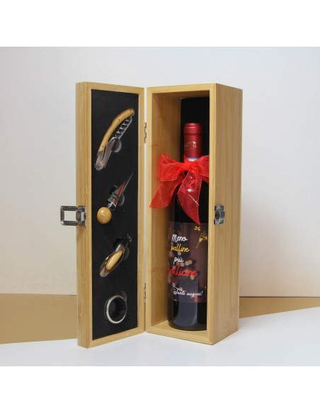 CONFEZIONE REGALO CON ACCESSORI E BOTTIGLIA PERSONALIZZATA