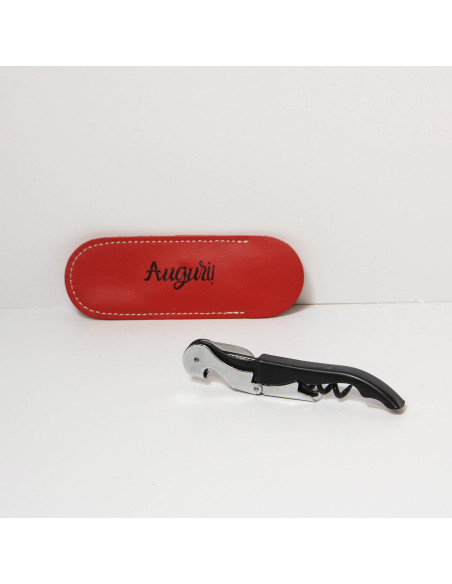 CONFEZIONE REGALO CAVATAPPI BLACK E CUSTODIA PERSONALIZZATI