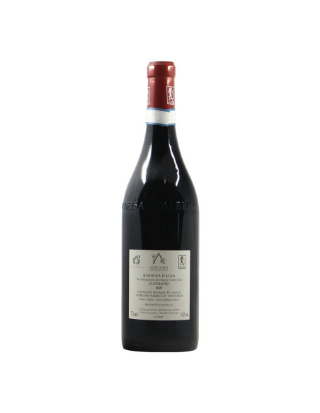 BOTTIGLIA VINO PERSONALIZZATA BARBERA D'ALBA SUPERIORE 2020 ADRIANO MARCO E VITTORIO
