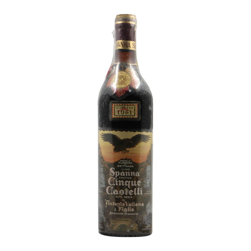 SPANNA CANTINA CINQUE CASTELLI RISERVA 1961 ANTONIO VALLANA