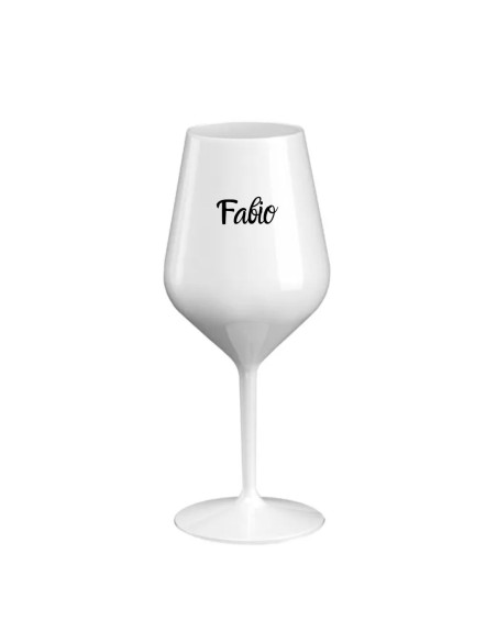 CALICE VINO TRITAN BIANCO PERSONALIZZATO