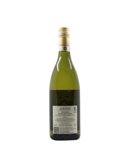 BOTTIGLIA VINO PERSONALIZZATA MOSCATO D'ASTI 2024 ADRIANO MARCO E VITTORIO
