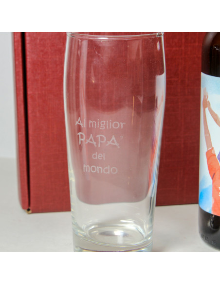 CONFEZIONE BIRRA E BOCCALE PERSONALIZZATI 75CL