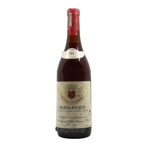 BARBARESCO 1981 CANTINA VIGNAIOLI ELVIO PERTINACE