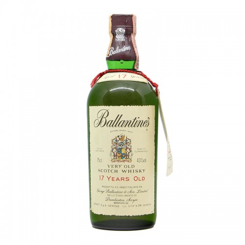 BALLANTINE'S VERY OLD SCOTCH WHISKY 17 YEARS OLD MATURED IN OAK CASK 43 1971 GEORGE BALLANTINE