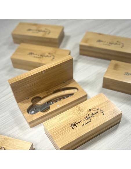 CAVATAPPI CON SCATOLINA BAMBOO PERSONALIZZATA - MIKE