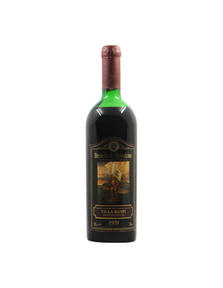 CASTELLO DI BANFI  BRUNELLO DI MONTALCINO CAPSULA DANNEGGIATA 1979 ...