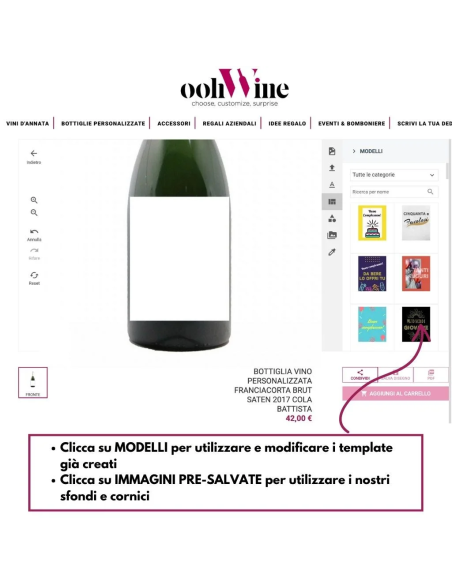 BOTTIGLIA VINO PERSONALIZZATA BARBERA D'ALBA SUPERIORE