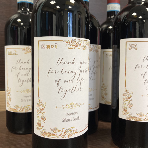 BOTTIGLIA VINO PERSONALIZZATA ROERO ARNEIS